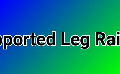 Supported Leg Raises